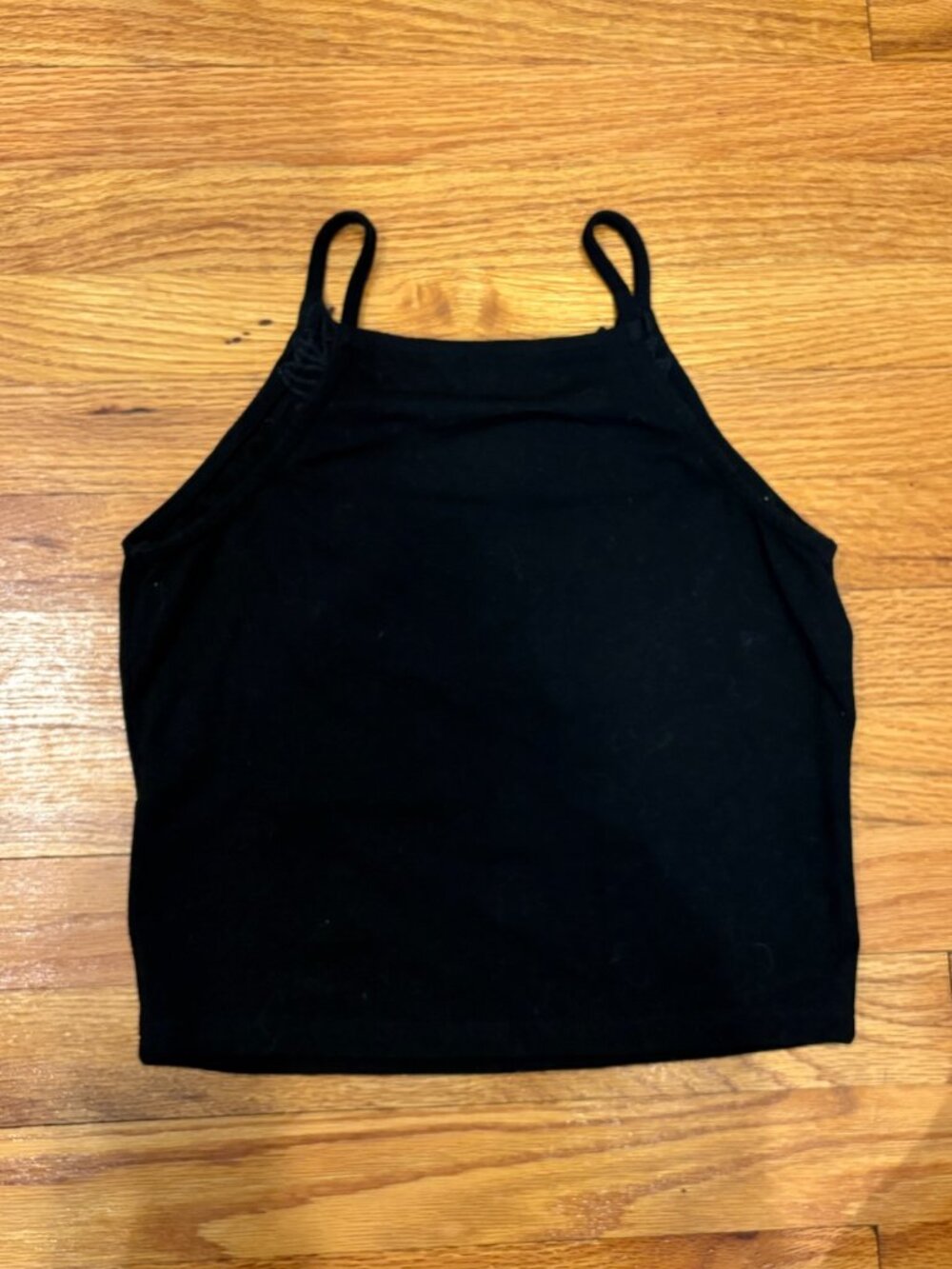 Miss Selfridge Black Rose Detail Fringe Tank (Size S)